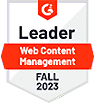 Web Content Management Leader in G2 Fall 2023 Grid ReportBadge